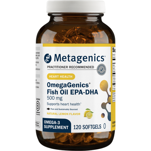 Metagenics, OmegaGenics Fish Oil EPA-DHA 500 mg 120 softgels