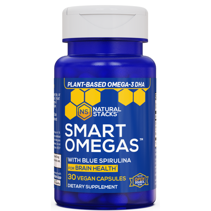 Smart Omegas with Blue Spirulina 30 Capsules by Natural Stacks