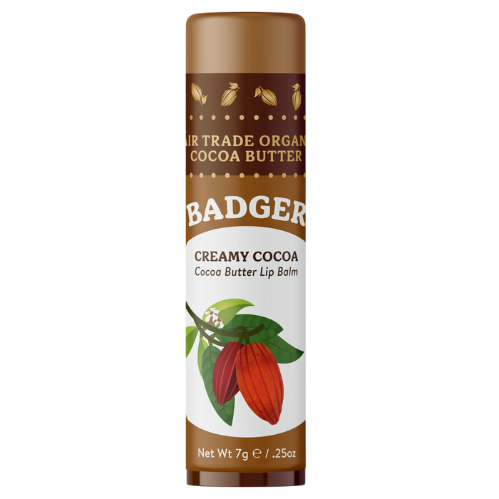 W.S Badger Company, Creamy Cocoa Butter Lip Balm .25 oz