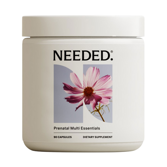 Needed Prenatal Multi 90 Capsules – Non-GMO, Vegan, Gluten-Free Prenatal Vitamin with Methylated Folate and Methylcobalamin B12