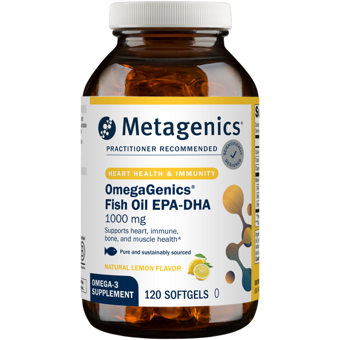 Metagenics, OmegaGenics Fish Oil EPA-DHA 1000 mg 120 softgels
