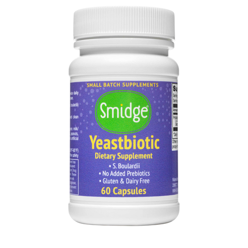 Yeastbiotic by Smidge – Saccharomyces boulardii probiotic supplement, 60 capsules