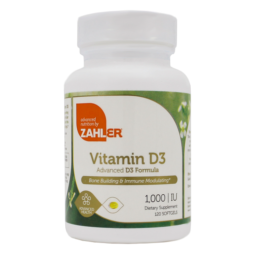 Zahler, Vitamin D3 1000 IU 120 softgels