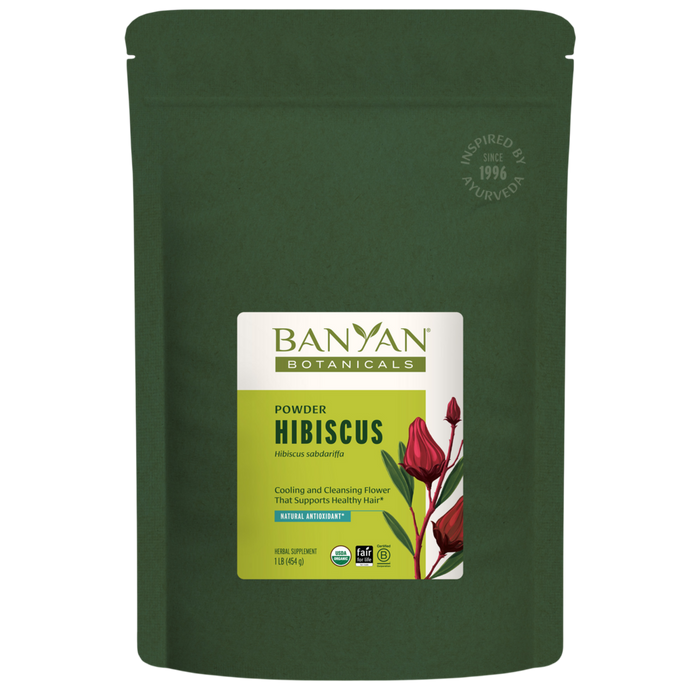 Organic Hibiscus Powder 454 grams by Banyan Botanicals