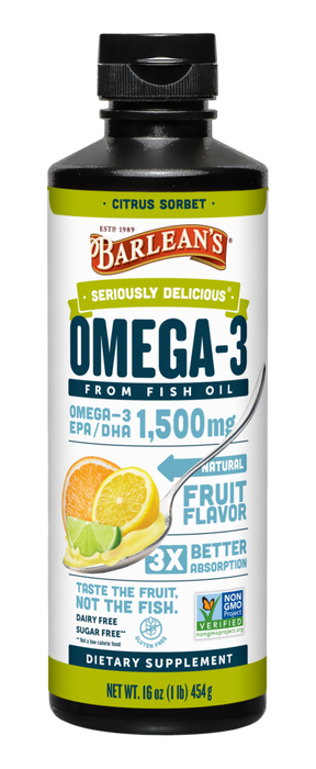 Seriously Delicious Omega-3 from Fish Oil by Barlean's Organic Oils