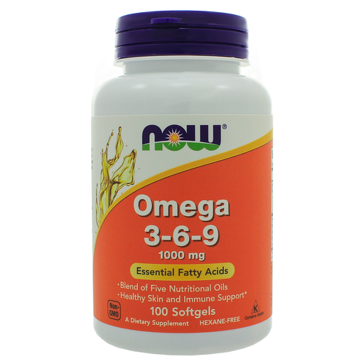 NOW, Omega 3-6-9 1000 mg 100 softgels