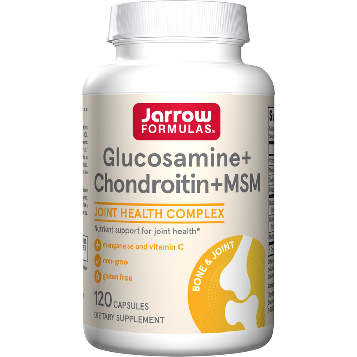 Jarrow Formulas, Glucosamine + Chondroitin + MSM 120 capsules