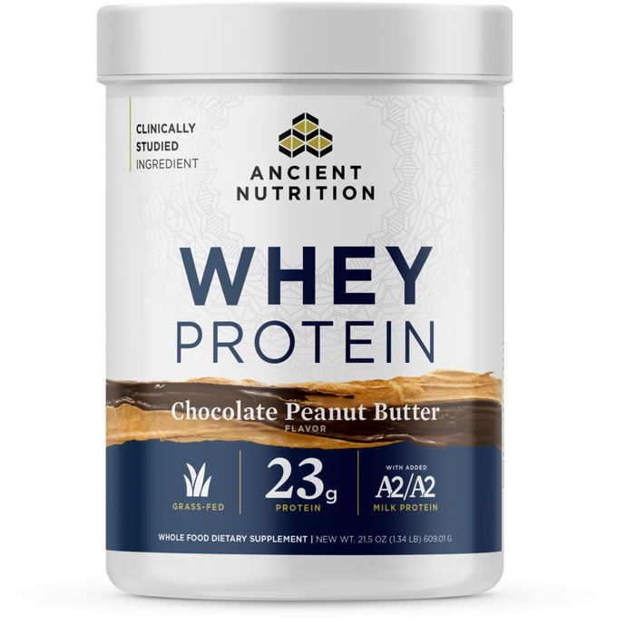 Ancient Nutrition, Whey Protein Chocolate Peanut Butter 21.5 oz