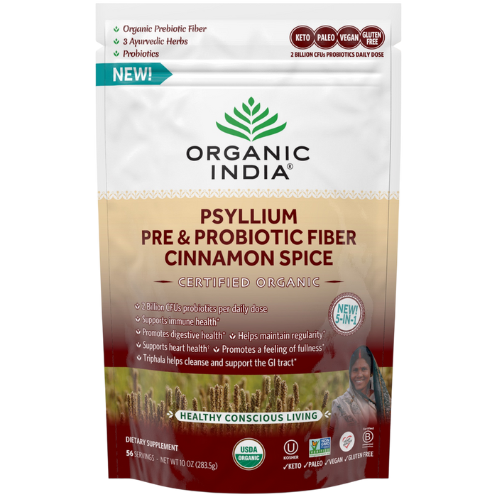 Psyllium Pre & Probiotic Fiber Cinnamon Spice by Organic India