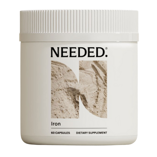 Needed Iron supplement bottle – 60 capsules for women's and prenatal iron support
