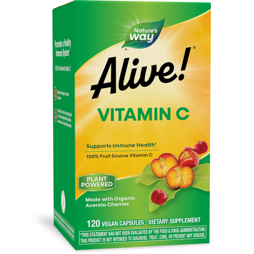 Nature's Way, Alive! Vitamin C Organic 120 vcaps