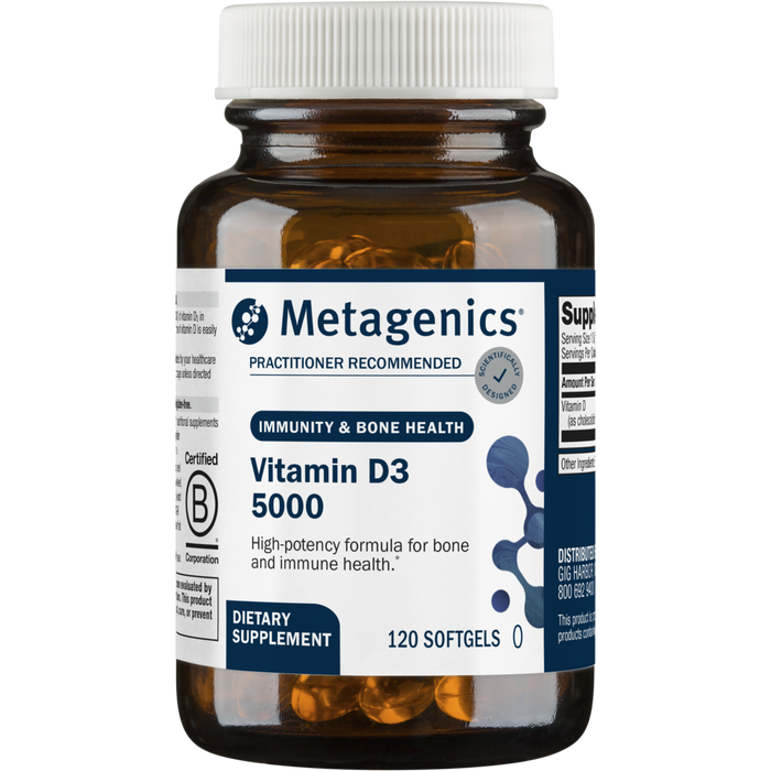 Metagenics, Vitamin D3 5000 120 softgels