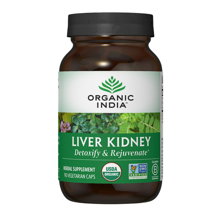 Organic India, Liver Kidney Detoxify and Rejuvenate  90 Capsules