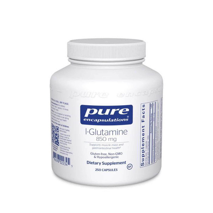 Pure Encapsulations, L-Glutamine 850 mg 250 capsules