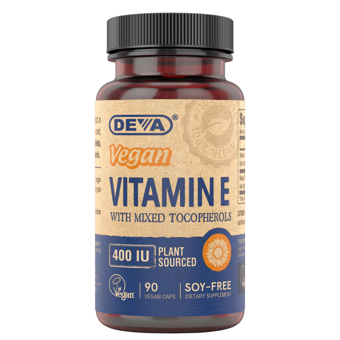 Vitamin E 400 IU - Mixed Tocop. 90 Capsules by Deva Nutrition