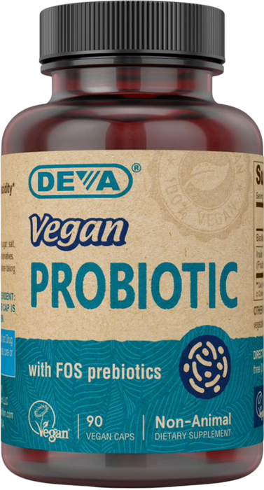 Vegan Probiotic with Prebiotic 90 Capsules by Deva Nutrition