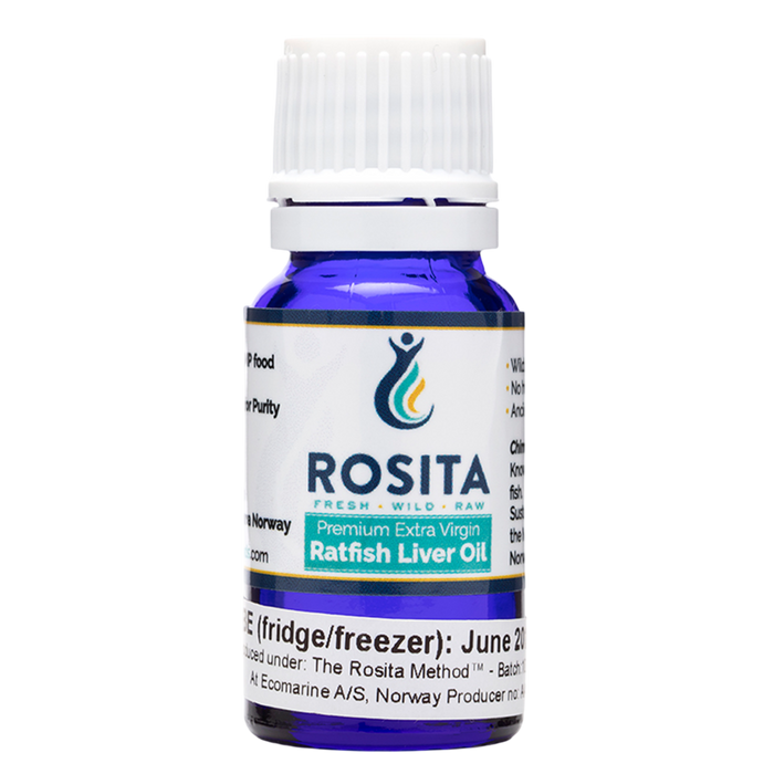 Extra Virgin Ratfish Liver Oil 10 mL by Rosita Real Foods