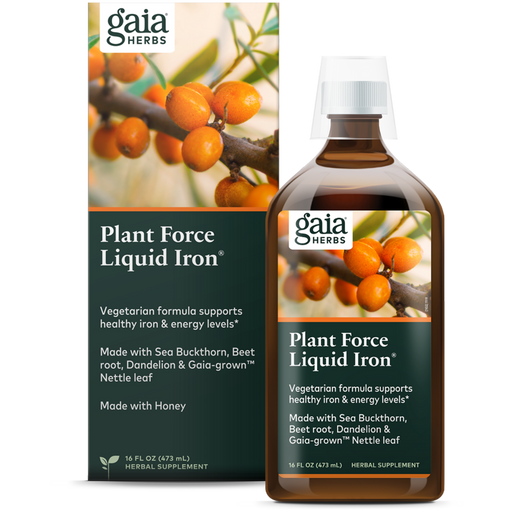 Gaia Herbs, PlantForce Liquid Iron 16 oz