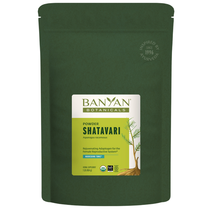 Organic Shatavari Root Powder 454 grams by Banyan Botanicals