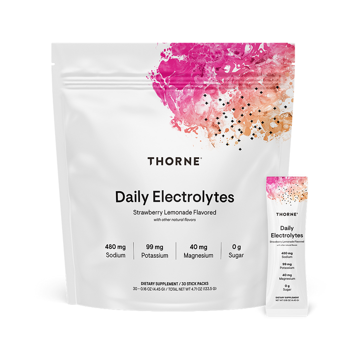 Daily Electrolytes Stick, 30 packs, Strawberry Lemonade by Thorne