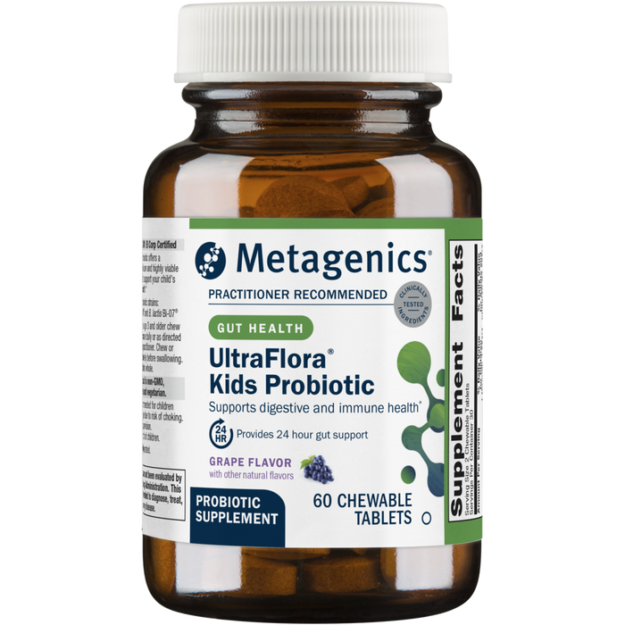 Metagenics, UltraFlora Kids Probiotic 60 chewable tablets