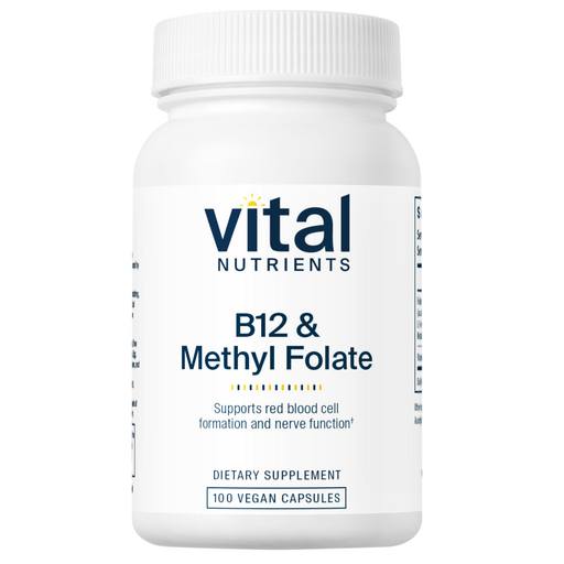Vital Nutrients, B-12 & Methyl Folate 100 caps
