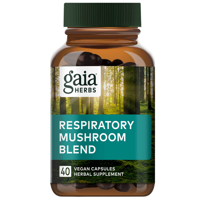 Gaia Herbs, Respiratory Mushroom Blend 40 capsules