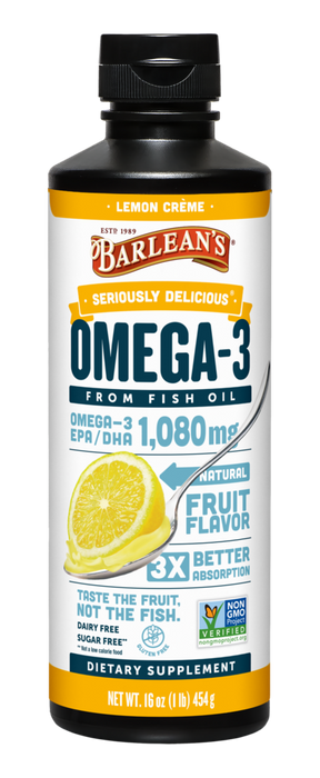 Seriously Delicious Omega-3 from Fish Oil by Barlean's Organic Oils