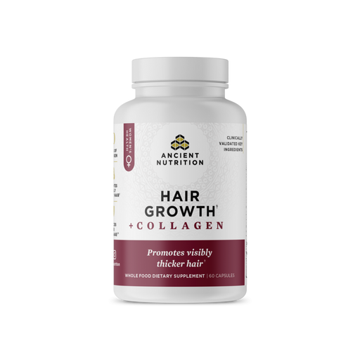 Ancient Nutrition, Hair Growth + Collagen 60 capsules