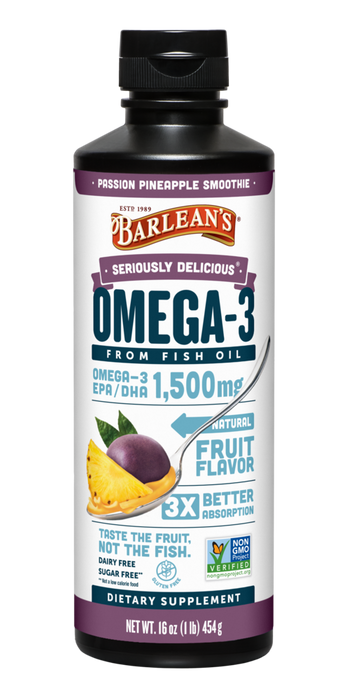 Seriously Delicious Omega-3 from Fish Oil by Barlean's Organic Oils