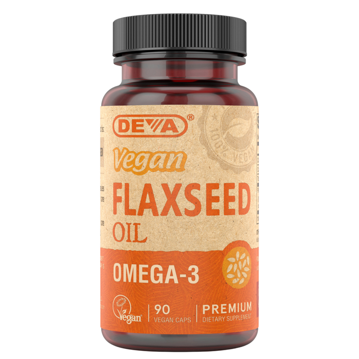 Vegan Flax Seed Oil 90 Capsules by Deva Nutrition