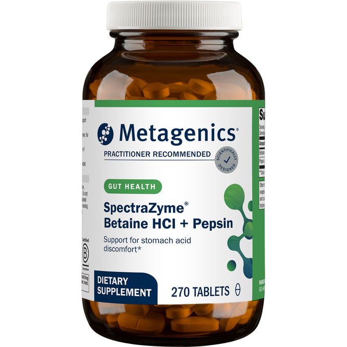 Metagenics, SpectraZyme Betaine HCI + Pepsin 270 tablets