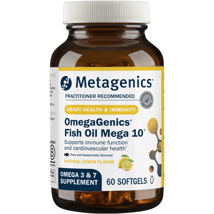 Metagenics, OmegaGenics Fish Oil Mega 10 60 Softgels