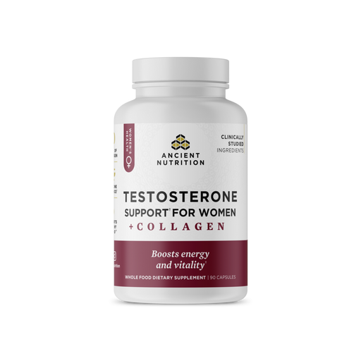 Ancient Nutrition, Testosterone Support for Women + Collagen 90 caps