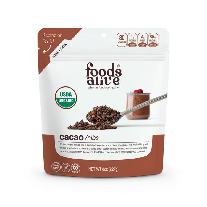Foods Alive, Organic Cacao Nibs 8 oz