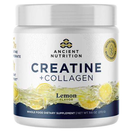 Ancient Nutrition, Creatine + Collagen + Electrolytes Lemon 30 servings