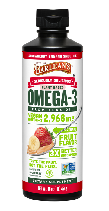Seriously Delicious Omega-3 from Fish Oil by Barlean's Organic Oils