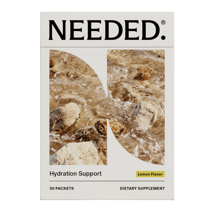 Hydration Support Lemon Flavor 30 Stick Packs by Needed