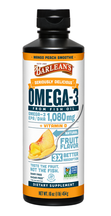 Seriously Delicious Omega-3 from Fish Oil by Barlean's Organic Oils