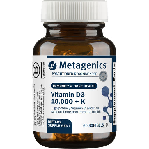 Metagenics, Vitamin D3 10,000 + K 60 Softgels