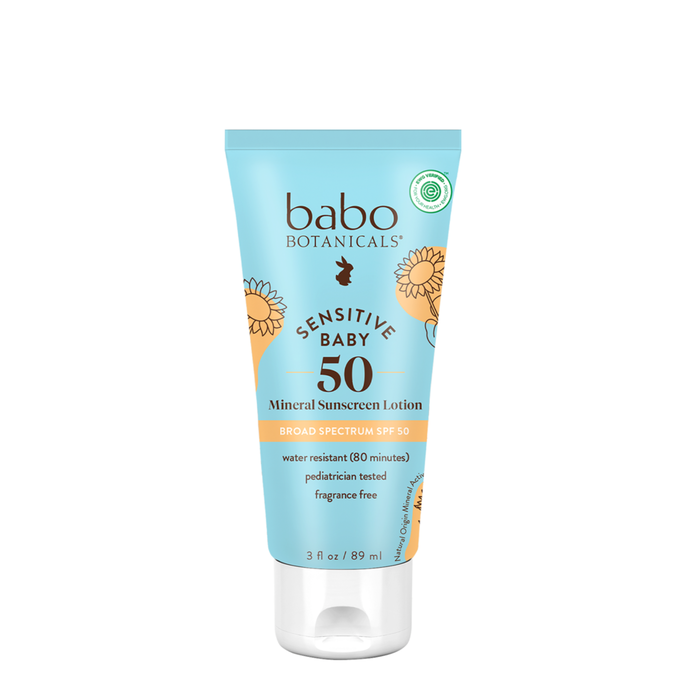 SPF 50 Baby Skin Min Sunscreen Lotion 3 fl oz By Babo Botanicals