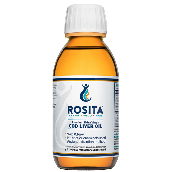 Extra Virgin Cod Liver Oil Liquid 5 Fl oz By Rosita Real Foods