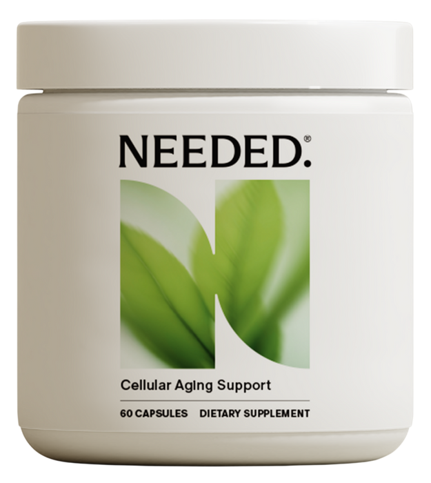 Needed Cellular Aging Support supplement bottle, front view