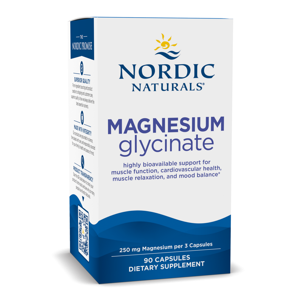 Magnesium Glycinate 250 mg 90 caps by Nordic Naturals