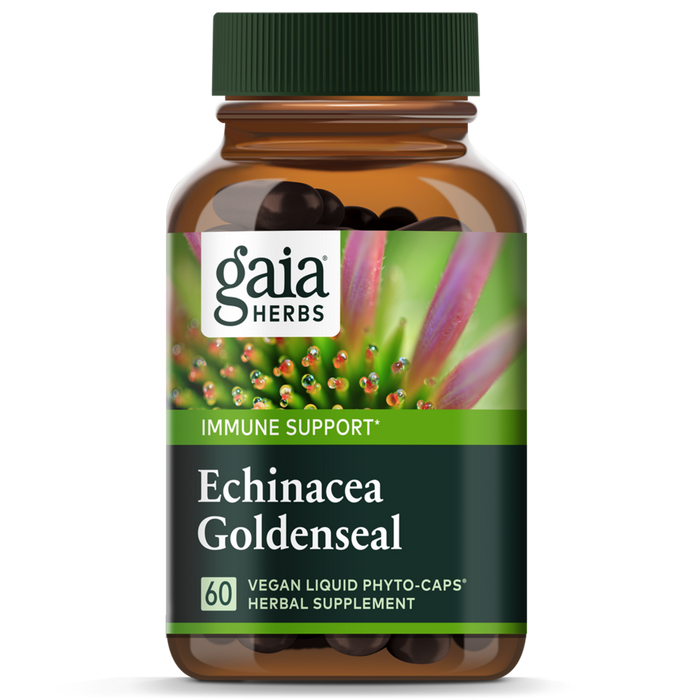 Gaia Herbs, Echinacea Goldenseal 60 liquid phyto-caps