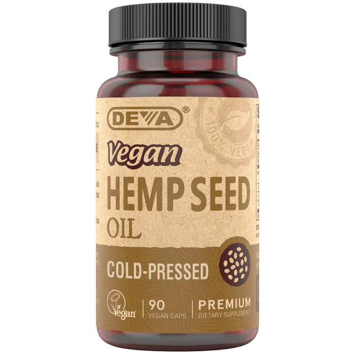 Vegan Hemp Oil 90 Capsules by Deva Nutrition
