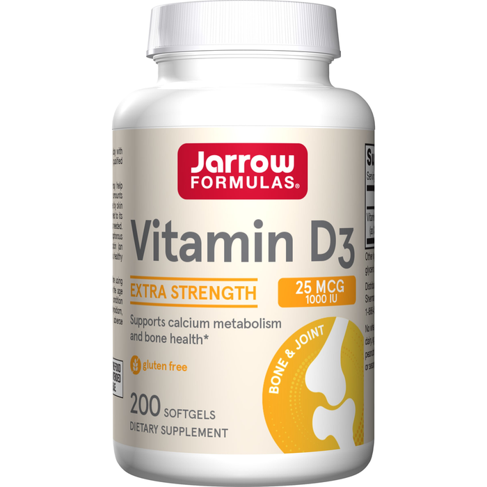 Jarrow Formulas, Vitamin D3 1000 IU 200 softgels
