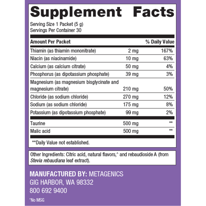 MagActive Magnesium Muscle Powder 30 stick packs by Metagenics