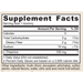 Theanine Gummies 100 mg 60 gummies Supplement Facts Label
