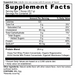 Whey Protein Vanilla Bean 21 oz Supplement Facts Label